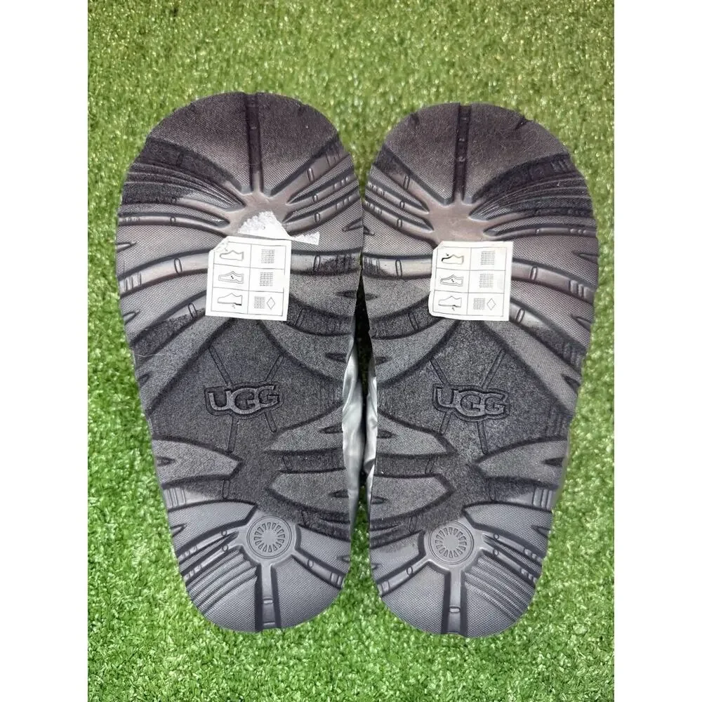 UGG Kids Puff Silver Slingback Slippers Size 13 Brand New Without Box
